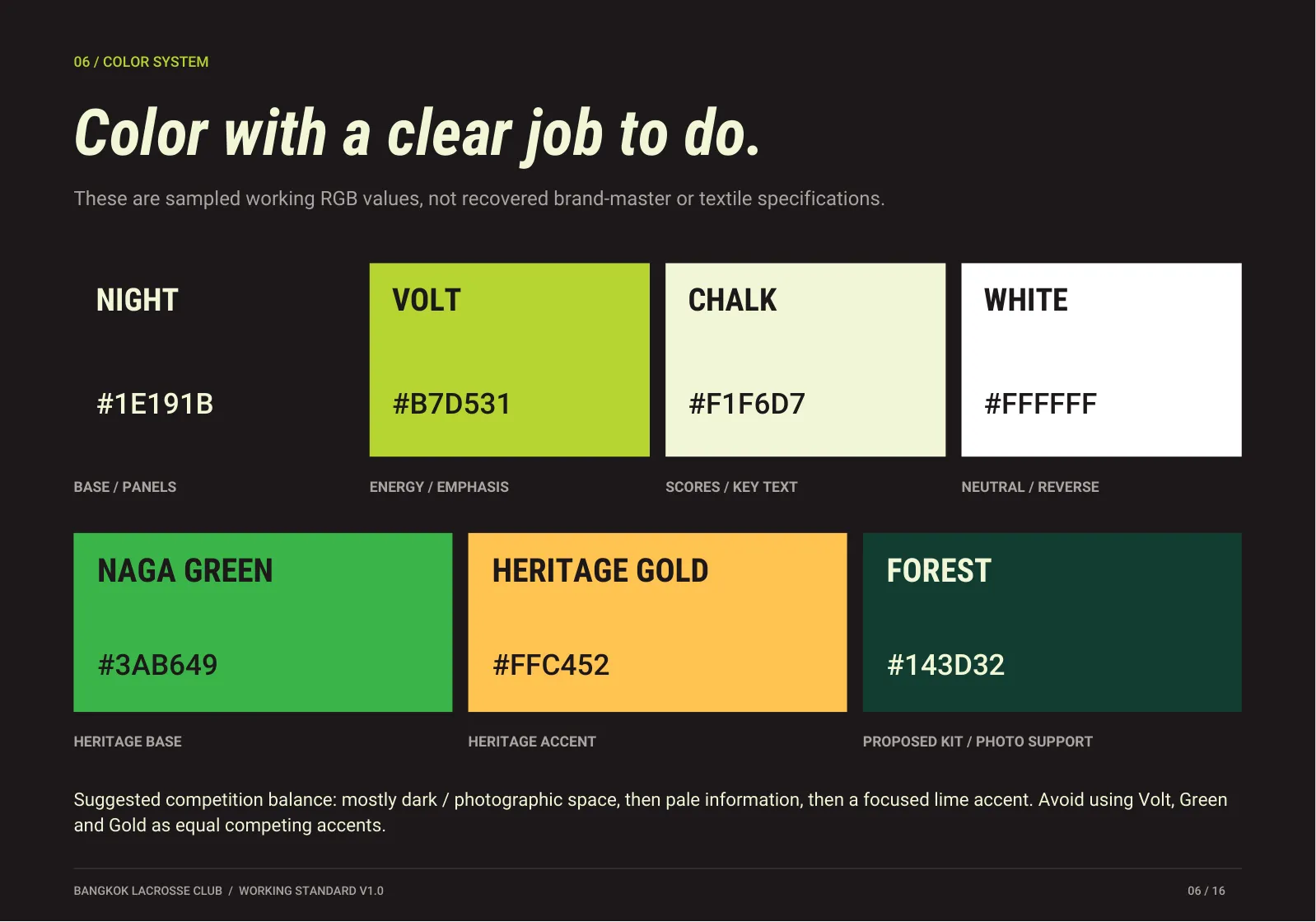 Page 6: Color system
