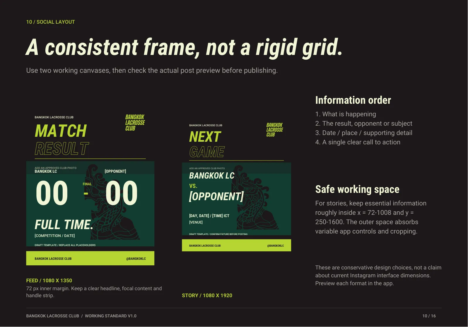 Page 10: Social layout